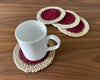 Reversible Hand-Braided Jute Placemats – Natural & Burgundy (Set of 4/6) - ETTYL