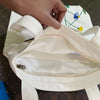 Blue Flowers Tote – Hand-Embroidered, Waterproof & Eco-Friendly