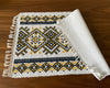 Handloomed Cotton Placemats – Mustard & Black Folkloric Print (Set of 4/6) - ETTYL