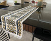 Handloomed Cotton Placemats – Mustard & Black Folkloric Print (Set of 4/6) - ETTYL