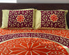 Vibrant Appliquéd Cotton Bedspread Set – Handmade & Vegan