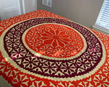 Vibrant Appliquéd Cotton Bedspread Set – Handmade & Vegan