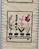 Hand-Embroidered Floral Wall Hanging – Botanical Canvas Decor - ETTYL