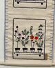 Hand-Embroidered Floral Wall Hanging – Botanical Canvas Decor - ETTYL