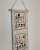 Hand-Embroidered Floral Wall Hanging – Botanical Canvas Decor - ETTYL