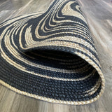Round Jute Rug – Hand-Braided Swirl, Eco-Friendly & Biodegradable - ETTYL