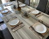 Handloomed Jute-Cotton Placemats – Beige with Black Stripes (Set of 4/6) - ETTYL