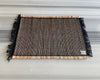 Rustic Jute Cotton Placemats – Handloomed Table Mats with Fringe, Set of 4 or 6
