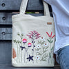 Colors in Nature Floral Tote | Waterproof Zip + 2 Pouches Set - ETTYL