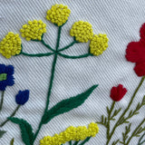 Wildflowers Tote – Waterproof, Hand-Embroidered, & Zipper Closure - ETTYL