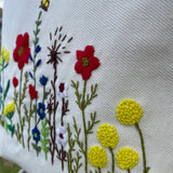 Wildflowers Tote – Waterproof, Hand-Embroidered, & Zipper Closure - ETTYL