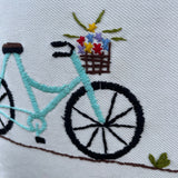 Bicycle Motif Tote – Hand-Embroidered & Eco-Friendly - ETTYL