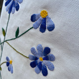 Blue Flowers Tote – Hand-Embroidered & Eco-Friendly - ETTYL