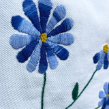 Blue Flowers Tote – Hand-Embroidered & Eco-Friendly - ETTYL