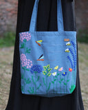 FLOWERS & BEES - BLUE - ETTYL