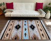Southwestern Chenille Area Rug – Handloomed, Foldable, & Reversible