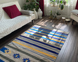 Southwestern Chenille Rug – Hand-Loomed, Reversible & Earthy Tones