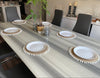 Hand-Braided Jute Placemats with Pom-Pom Trim – Round, Natural (Set of 4/6)