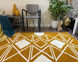 Boho Handloomed Chenille Area Rug – Reversible, Foldable & Vegan - ETTYL