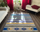 Southwestern Chenille Rug – Hand-Loomed, Reversible & Earthy Tones