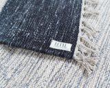 Geometric Chenille Rug – Handcrafted, Reversible, & Foldable