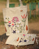 Colors in Nature Floral Tote | Waterproof Zip + 2 Pouches Set - ETTYL