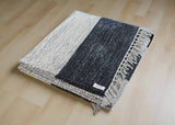 Geometric Chenille Rug – Handcrafted, Reversible, & Foldable