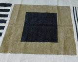 Handloom Chenille Area Rug – Modern Abstract Neutral Rug | Ethical Artisan-Made Floor Decor - ETTYL