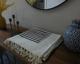 Handloom Chenille Area Rug – Modern Abstract Neutral Rug | Ethical Artisan-Made Floor Decor - ETTYL