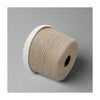 Handcrafted Round Jute Tissue Box Cover with Cream Accent