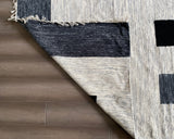 Geometric Chenille Rug – Handcrafted, Reversible, & Foldable