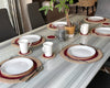 Reversible Hand-Braided Jute Placemats – Natural & Burgundy (Set of 4/6) - ETTYL