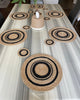Hand-Braided Jute Placemats – Natural & Black (Set of 4/6 + Coasters) - ETTYL