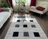 Geometric Chenille Rug – Handcrafted, Reversible, & Foldable