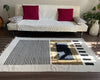 Handloom Chenille Area Rug – Modern Abstract Neutral Rug | Ethical Artisan-Made Floor Decor - ETTYL