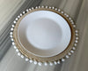 Hand-Braided Jute Placemats with Pom-Pom Trim – Round, Natural (Set of 4/6)