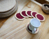 Reversible Hand-Braided Jute Placemats – Natural & Burgundy (Set of 4/6)