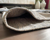 Geometric Chenille Rug – Handcrafted, Reversible, & Foldable