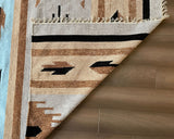 Southwestern Chenille Area Rug – Handloomed, Foldable, & Reversible