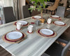 Reversible Hand-Braided Jute Placemats – Natural & Burgundy (Set of 4/6)